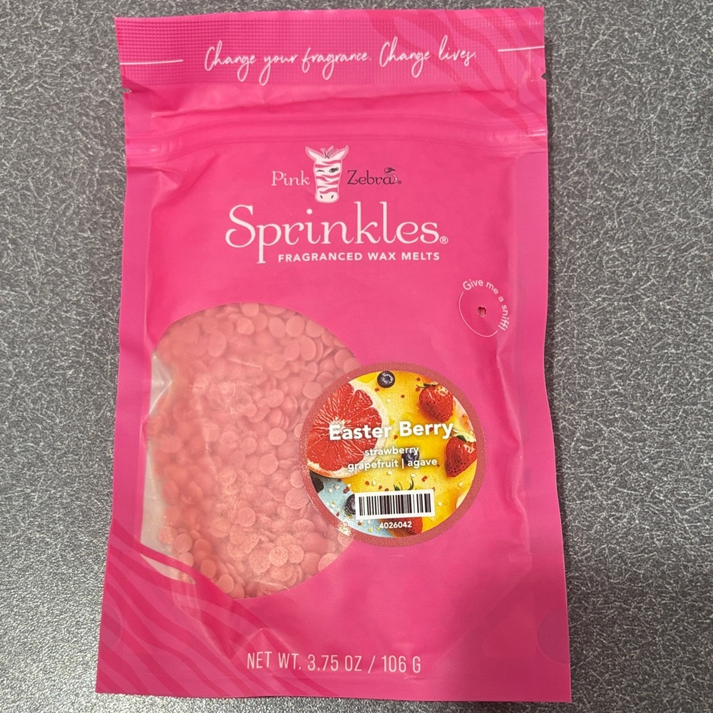 Pink Zebra Sprinkles Wax Melts - Easter Berry